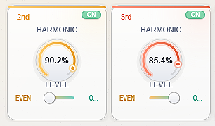 Crane harmonic cells showing Even and Odd sliders