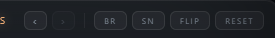 Curlew curve tool buttons: BR, SN, FLIP, RESET