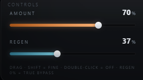 Curlew Amount and Regen sliders