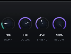 Grackle Damp and Bloom controls