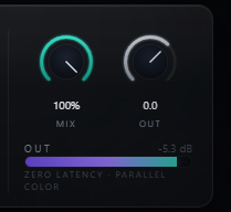 Grackle Mix and Output knobs