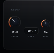 Jackdaw Drive, Type and Bias controls
