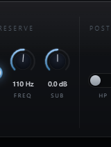 Jackdaw Sub Freq set above the fundamental