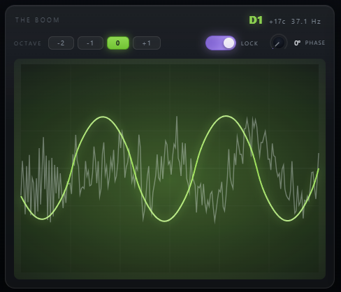 Kakapo THE BOOM scope with the tracked note readout