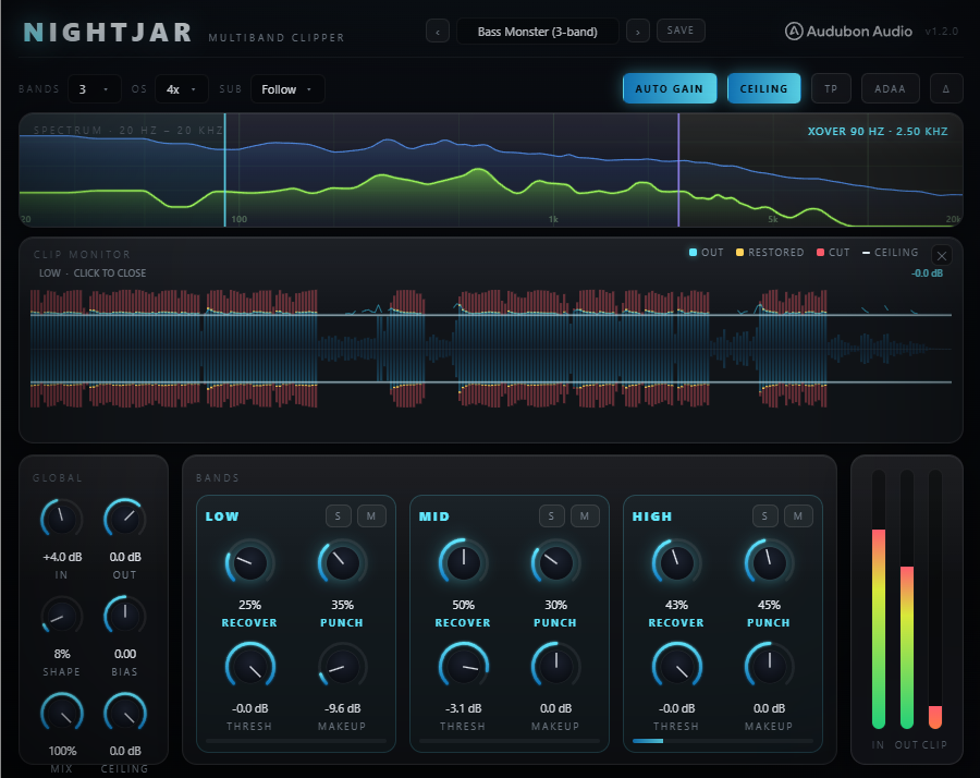 Nightjar full plugin UI