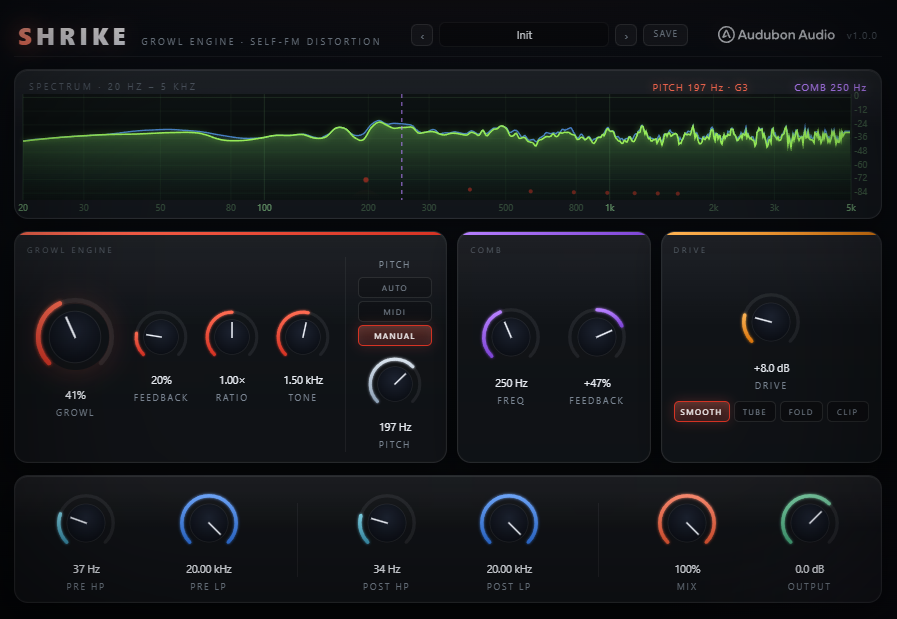 Shrike full plugin UI