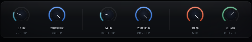 Shrike Pre and Post filter knobs