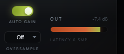 Warbler Auto Gain and Oversampling controls